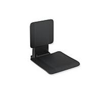 Hewi Siège suspendu système 900 900.51.10260CV 450 x 533 x 637 mm, acier inoxydable thermolaqué noir mat, plastique noir mat