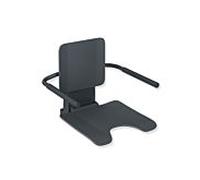 Hewi Siège suspendu système 900 900.51.10560AF acier inoxydable peint par poudrage, anthracite mat, plastique anthracite mat