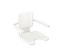 Hewi Siège suspendu système 900 900.51.10560AS acier inoxydable peint par poudrage blanc mat, plastique blanc mat