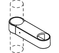 Hewi support de tuyau de douche 6197972 vert mai