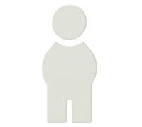 HEWI Symbol Mann Serie 801 8019101099 auto-adhésif blanc pur