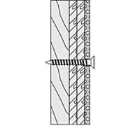 Hewi System 100 fixation BM12.4 murs légers avec Poignées d'appui rabattables contreplaqué, pour Poignées d'appui rabattables