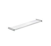 Hewi System 162 étagère 162.03.1105XA plaque en verre, 600 x 122 mm, Halter en acier inoxydable satiné