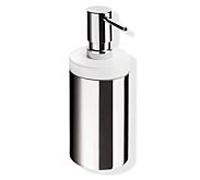 Hewi System 162 Seifenspender 162.06.1104099 200ml, Halter chromé, blanc pur