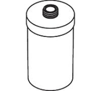 Hewi System 800 Behälter 800.06.E0295 pour Seifenspender , gris roche