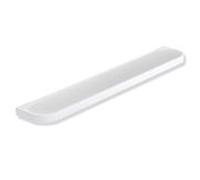 Hewi System 800 étagère 800.03.10065DX 600mm, plateau en verre satiné, blanc mat