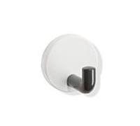 Hewi System 800 K crochet simple 800.90.0309192 rosette capuchon blanc de sécurité, gris anthracite, 45 mm