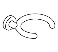 Hewi System 800 K support d'aide à la marche 950.90B6009092 Ø 150 mm, plastique, mat, gris anthracite