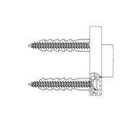 Hewi System 800 Matériel de fixation pour le montage au mur avec des rosaces, BM211,