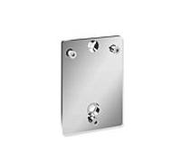 Hewi System 800 plaque de montage 950.50.01440 130 x 181 x 8 mm, Inox chromé