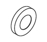 Hewi système 900 capuchon rosette 67971DX d= 67mm, acier inoxydable thermolaqué blanc mat profond