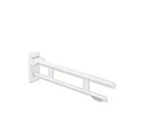 Hewi System 900 bras de support 900.50.10860DX saillie 850 mm, acier inoxydable thermolaqué blanc deep matt, porte-papier WC