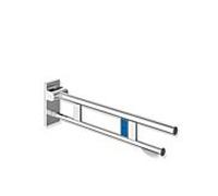 Hewi Bras de support système 900 900.50.11040 saillie 700 mm, acier inoxydable chromé, gauche, porte-papier WC / déverrouillage radio