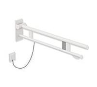 Hewi System 900 bras de support 900.50.13260DX de projection 850 mm, Inox poudre revêtue blanc mat profond, droit