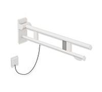 Hewi System 900 bras de support 900.50.13960DX de projection 750 mm, Inox poudre revêtue blanc mat profond, droit