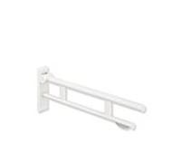 Hewi System 900 bras de support 900.50.16360DX saillie 700 mm, acier inoxydable thermolaqué blanc deep matt, porte-papier WC