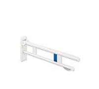 Hewi System 900 bras de support 900.50.17360DX projection 850 mm, Inox revêtement par poudre blanc mat profond, à droite, WC support de papier / radio - rinçage libération