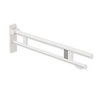 Hewi System 900 bras de support 900.50.17460DX projection 900 mm, Inox revêtement par poudre blanc mat profond, à droite, WC libération chasse d' eau de support de papier / radio-pilotée