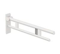 Hewi System 900 bras de support 900.50.18060DX projection 750 mm, Inox revêtement par poudre blanc mat profond, à droite, au ras déclenchement Radio