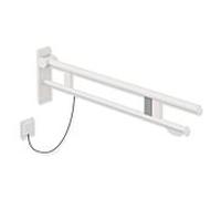 Hewi System 900 bras de support 900.50.19060DX projection 900 mm, Inox revêtement par poudre blanc mat profond, droit