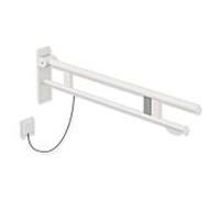 Hewi System 900 bras de support 900.50.19860DX de projection 900 mm, Inox poudre revêtue blanc mat profond, droit