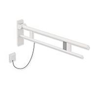 Hewi System 900 bras de support 900.50.21360DX de projection 850 mm, Inox poudre revêtue blanc mat profond, droit