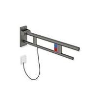 Hewi System 900 bras support de projection 900.50.15060SC 700 mm, Inox poudre revêtue de mica perlé gris foncé mat profond, gauche