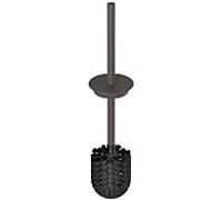 Hewi System 900 brosse WC Inox par poudre blanc , avec couvercle