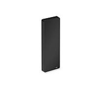 Hewi System 900 couverture 900.50.00260CV Inox mat noir profond revêtu de poudre, de polyamide blanc mat, pour le montage de plaques