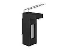 Hewi System 900 désinfection et Seifenspender 900.06.00260DC acier inoxydable peint par poudrage noir mat profond, 92,5x388x207mm