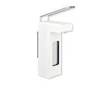 Hewi System 900 désinfectant et distributeur de savon 900.06.00260DX Inox enduit de poudre blanc mat profond, 92,5x388x207mm