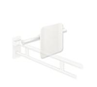 Hewi System 900 dossier 900.51.90860AS acier inoxydable thermolaqué blanc mat, polyamide mat blanc , gauche