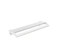 Hewi System 900 étagère 900.03.00060DX Halter Inox peint par poudrage en blanc mat profond, avec poignée, 720x188mm