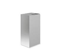 Hewi System 900 Hewi papier 900.05.002XA acier inoxydable satiné, 25 l, avec couvercle