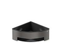 Hewi System 900 panier de douche d'angle 900.03.00260ER hauteur 67 mm, longueur des côtés 170 mm, revêtement par poudre, gris foncé, noir mat