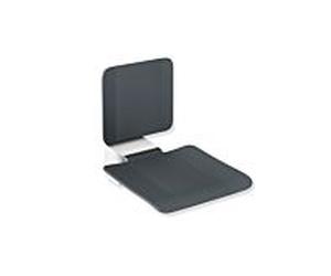 Hewi System 900 pendaison siège 900.51.2034092 450 x 650 mm, Inox chrome, polyamide anthracite