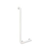 Hewi System 900 poignée angulaire 900.22.10760DX revêtement par poudre, blanc matt, 900 x 400 mm, version gauche