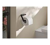 HEWI System 900 Porte-papier toilette 900.21.00060 DC en Inox, revêtement par poudre, noir mat profond