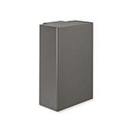 Hewi System 900 poubelle 900.05.00060SC Inox revêtement par poudre gris foncé perle mica foncé mat, suspendu