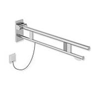 Hewi Bras de support système 900 900.50.140XA saillie 850 mm, acier inoxydable satiné, droite