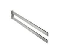 Hewi System 900 Q porte-serviettes 900Q09.000XA rectifié, en acier inoxydable, 446x72x19mm