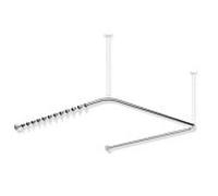 Hewi System 900 tringle à rideaux 900.34.30040 987 x 975 x 987 mm, 28 anneaux de rideau, acier inoxydable chromé