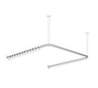 Hewi System 900 rideaux match0 900.34.301XA 1187 x 1175 x 1187 mm, 34 anneaux de rideaux, sol Inox mat