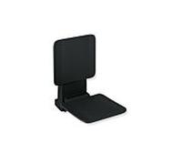 Hewi System 900 siège suspendu 900.51.10060CV 350 x 533 x 526 mm, Inox revêtu par poudre, noir mat mat en plastique noir