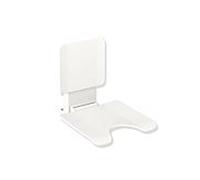 Hewi System 900 siège suspendu 900.51.10460AS 450 x 533 x 637 mm, Inox revêtement par poudre blanc mat, en plastique blanc mat