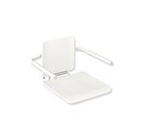 Hewi System 900 siège suspendu 900.51.10960AS Inox blanc mat revêtu de poudre, de plastique blanc mat, avec accoudoirs, large