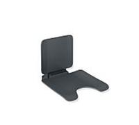 Hewi System 900 siège suspendu 900.51.11060AF 450 x 443 x 637 mm, coupure pubienne, Inox mat anthracite revêtement en poudre mat anthracite plastique