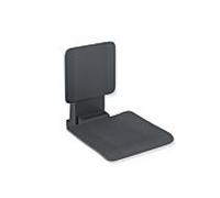 Hewi System 900 siège suspendu 900.51.11260AF 450 x 533 x 650 mm, Inox revêtement en poudre mat anthracite, mat anthracite plastique