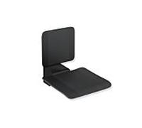 Hewi Siège suspendu système 900 900.51.20360CV 450 x 650 mm, acier inoxydable peint par poudrage noir mat, polyamide noir mat
