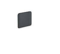 Hewi System 900 support arrière 900.51.91060CV Inox poudre revêtue de noir mat, polyamide noir mat, montage mural